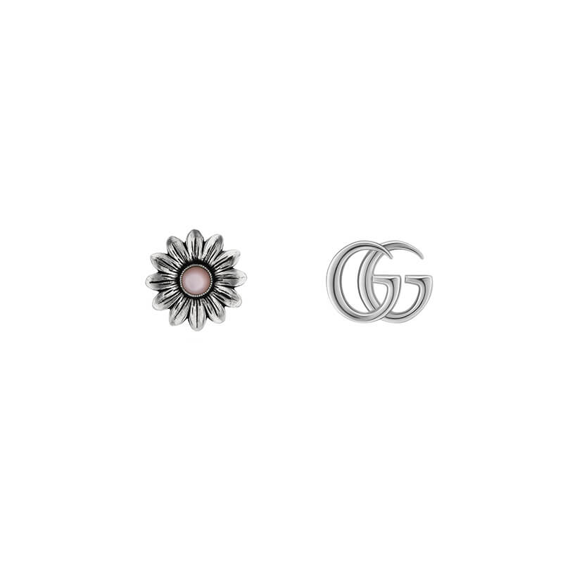 Gucci Silver GG Marmont YBD527344002 Earrings