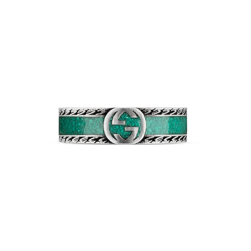 Gucci Silver Interlocking G YBC645573001 Fashion Ring