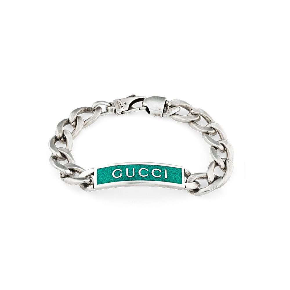 Gucci Interlocking G Ring with Black Enamel, YBC645573002