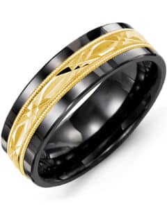 MADANI MEN’S CLASSIC DIAMOND CUT MILGRAIN