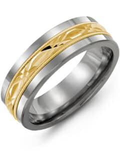 MADANI MEN’S CLASSIC DIAMOND CUT MILGRAIN
