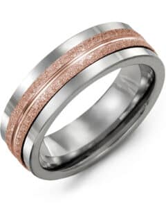 Men’s Laser Finish Wedding Ring