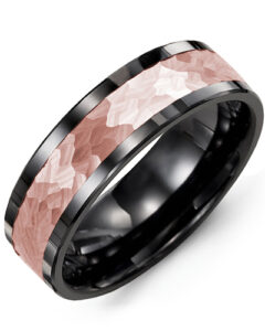 Men’s Hammer Effect Wedding Ring